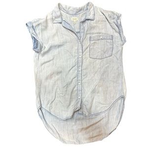 Sneak Peek | Medium Denim Short Sleeve Blouse